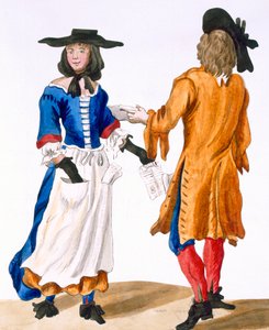 Nawyki śpiewaków ballad, ok. 1675 autorstwa English School