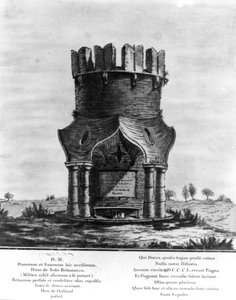 Pomnik Hackendown, rytowany przez J. Basire, 1780 (akwatinta z akwafortą) autorstwa English School
