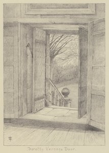 Haddon Hall, drzwi Dorothy Vernon (lito) autorstwa English School