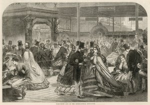 Dzień pół korony na Międzynarodowej Wystawie 1862 autorstwa English School