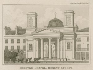 Kaplica w Hanowerze, Regent Street, Londyn autorstwa English School