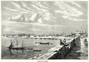Port w Trypolisie (rycina) autorstwa English School