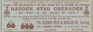 Granaty Harden Star, reklama autorstwa English School