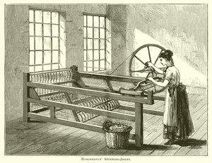 Hargreaves Spinning-Jenny autorstwa English School