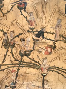 Harley 7353. Henryk IV (1367-1413) ścina drzewo genealogiczne autorstwa English School