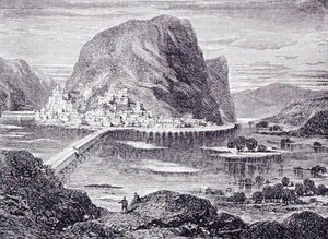 Harpers Ferry, Wirginia Zachodnia, USA, z „Galerii geografii” ks. Thomasa Milnera, wydana ok. 1880 r. (rycina) autorstwa English School