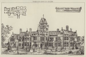 Haseley Manor, Warwick (grafika) autorstwa English School