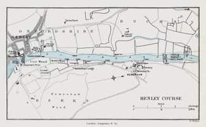 Henley Course (kolorowy grawerunek) autorstwa English School