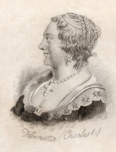 Henrietta Maria z Francji, ze „Słownika historycznego Krabba”, opublikowana w 1825 r. autorstwa English School