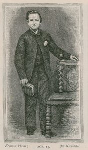 Henry Arthur Jones, dramaturg, lat 13 autorstwa English School