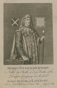 Henry Fitzalwine, pierwszy burmistrz Londynu autorstwa English School