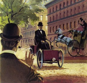 Henry Ford wyprodukował swój pierwszy ręcznie zbudowany samochód w 1892 r. autorstwa English School