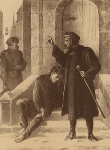 Henry Heath, "Biorąc go za złodzieja sklepowego, dzwoni po zegarek" (litografia) autorstwa English School