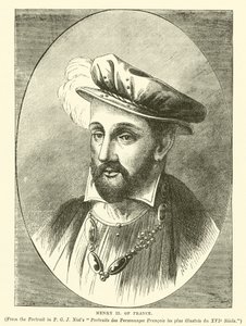 Henryk II Francji (grawerowanie) autorstwa English School
