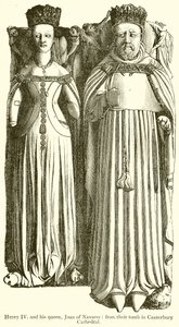 Henryk IV i jego królowa Joanna z Nawarry autorstwa English School