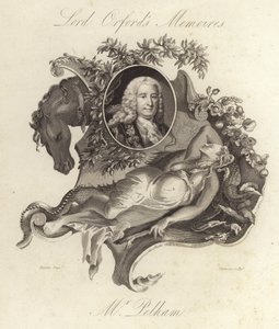 Henry Pelham, brytyjski polityk wigów i premier (grafika) autorstwa English School