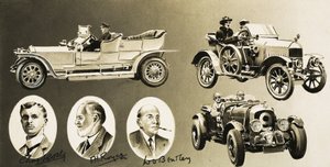 Henry Royce, Charles Rolls, W. O. Bentley - trzej pionierzy motoryzacji autorstwa English School