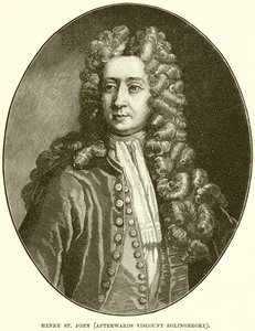 Henry St. John (później wicehrabia Bolingbroke) autorstwa English School