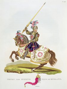 Henryk VIII, król Anglii (1491-1547) 1525, z „Ancient Armor” Samuela Rusha Meyricka, 1824 autorstwa English School
