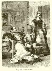 Henryk VIII. i Katarzyna Parr autorstwa English School