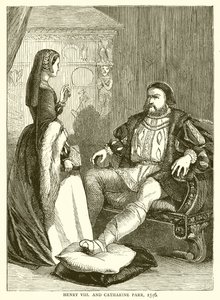 Henryk VIII i Catharine Parr, 1546 autorstwa English School