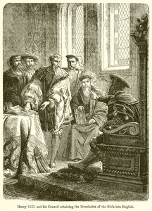 Henryk VIII. i jego sobór zarządził tłumaczenie Biblii na język angielski autorstwa English School