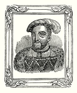 Henryk VIII urodził się w 1490 r., koronowany w 1509 r., zmarł w 1547 r. (rycina) autorstwa English School