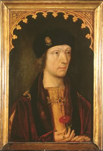 Henryk VII (olej na panelu) autorstwa English School