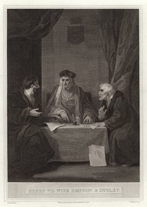 Henryk VII z Empsonem i Dudleyem autorstwa English School