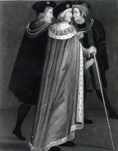 Henryk VII z Richardem Empsonem i Sir Edmundem Dudleyem (grafika) autorstwa English School