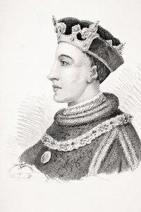 Henryk V angielski, ilustracja z 