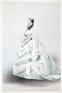 Jej Królewska Wysokość Księżniczka Alexandra Caroline z Danii, z Memoriału małżeństwa Edwarda VII i Aleksandry z Danii, wyd. 1864 autorstwa English School