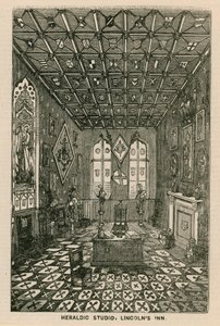 Heraldic Studio, Lincolns Inn, Londyn autorstwa English School