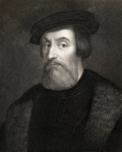 Hernan Cortes, Marques del valle de Oaxaca (1485-1547) z „Galerii Portretów”, wydanej w 1833 r. autorstwa English School