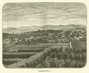 Hernhuth (grawerunek) autorstwa English School