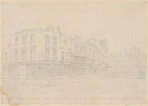 High Street Islington, od White Lion Street do Liverpool Road, 16 sierpnia 1843 r autorstwa English School