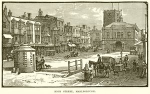 High Street, Marlborough autorstwa English School