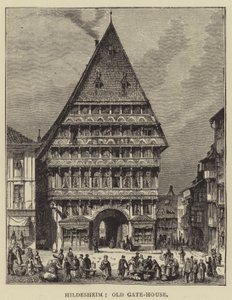 Hildesheim, Stara Brama (rycina) autorstwa English School