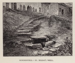 Hinderwell, Studnia św. Hildy (rycina) autorstwa English School