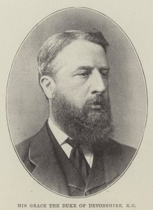 Jego Miłość Książę Devonshire, KG (lito) autorstwa English School