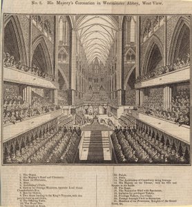 Koronacja Jego Królewskiej Mości w Opactwie Westminsterskim, West View autorstwa English School