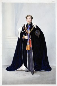 Jego Królewska Wysokość Albert Edward, Książę Walii, z A Memorial of Marriage of Edward VII and Alexandra of Denmark, wyd. 1864 autorstwa English School