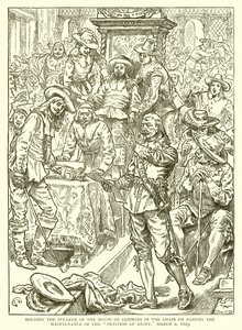 Przewodnictwo Przewodniczącego Izby Gmin po uchwaleniu podtrzymania petycji prawicy, 2 marca 1629 r. autorstwa English School