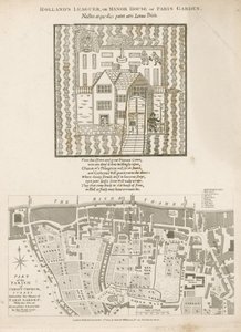 Hollands Leaguer lub Manor House of Paris Garden, Christ Church, Surrey autorstwa English School