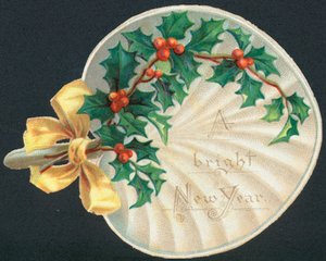 Holly Fan, karta noworoczna autorstwa English School