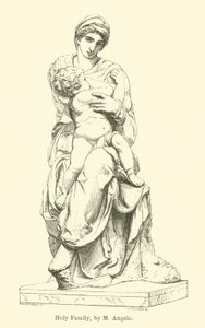 Święta Rodzina, M Angelo (rycina) autorstwa English School