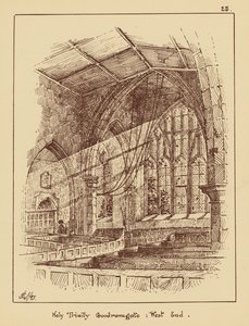 Holy Trinity Goodramgate, West End (litografia) autorstwa English School