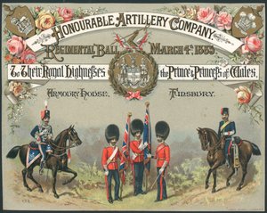Honorowa Kompania Artylerii, Bal Pułkowy, 4 marca 1885 autorstwa English School