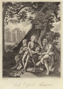 Horace Walpole , angielski historyk, pisarz i polityk (grafika) autorstwa English School