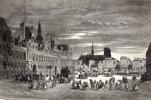 Hotel de Ville, Paryż, 1847 autorstwa English School